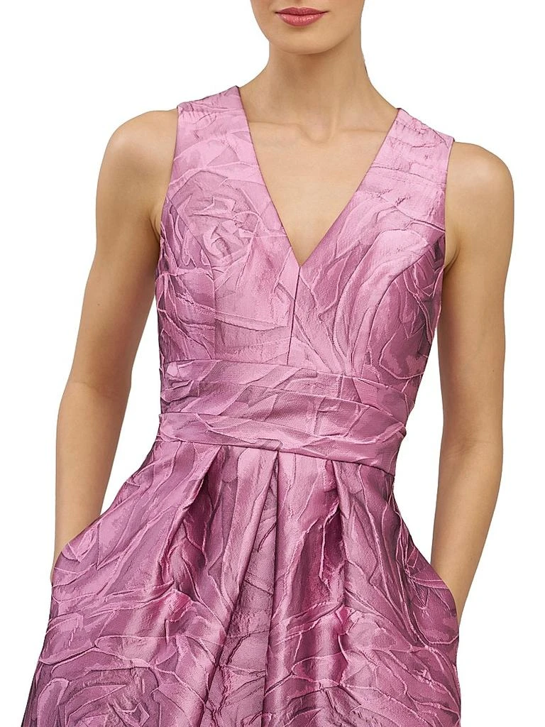 Kay Unger Mariah Jacquard Textured Gown 6