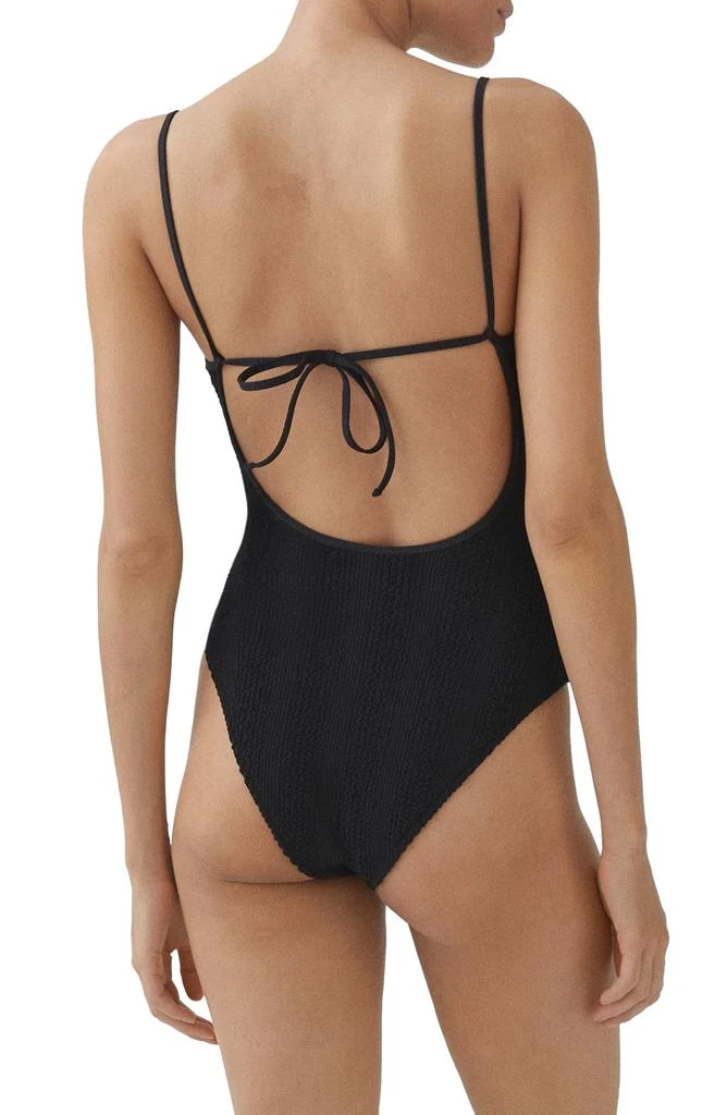 Mango Textured One-Piece Swimsuit 2