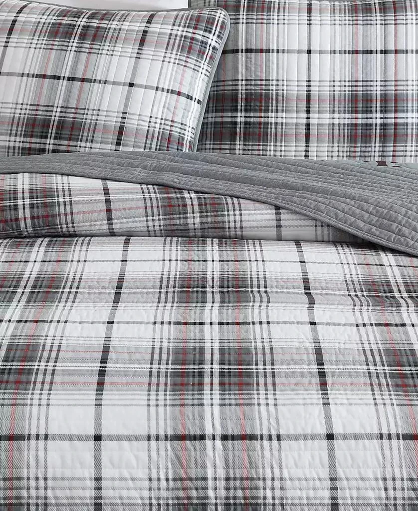 Eddie Bauer Alder Plaid Reversible 3 Piece Quilt Set 7