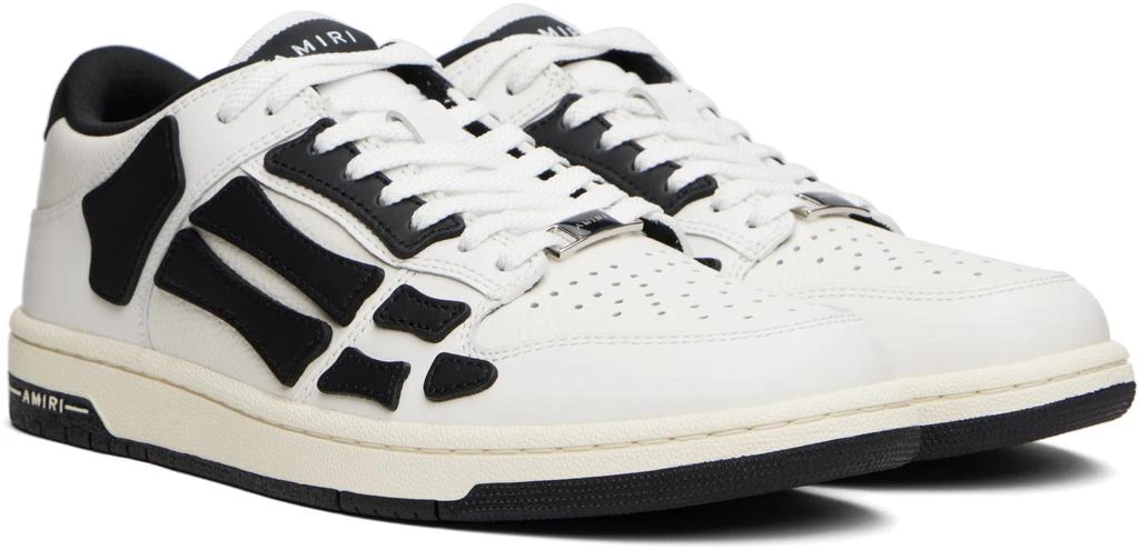 AMIRI Black 
White Skel Top Low Sneakers 4