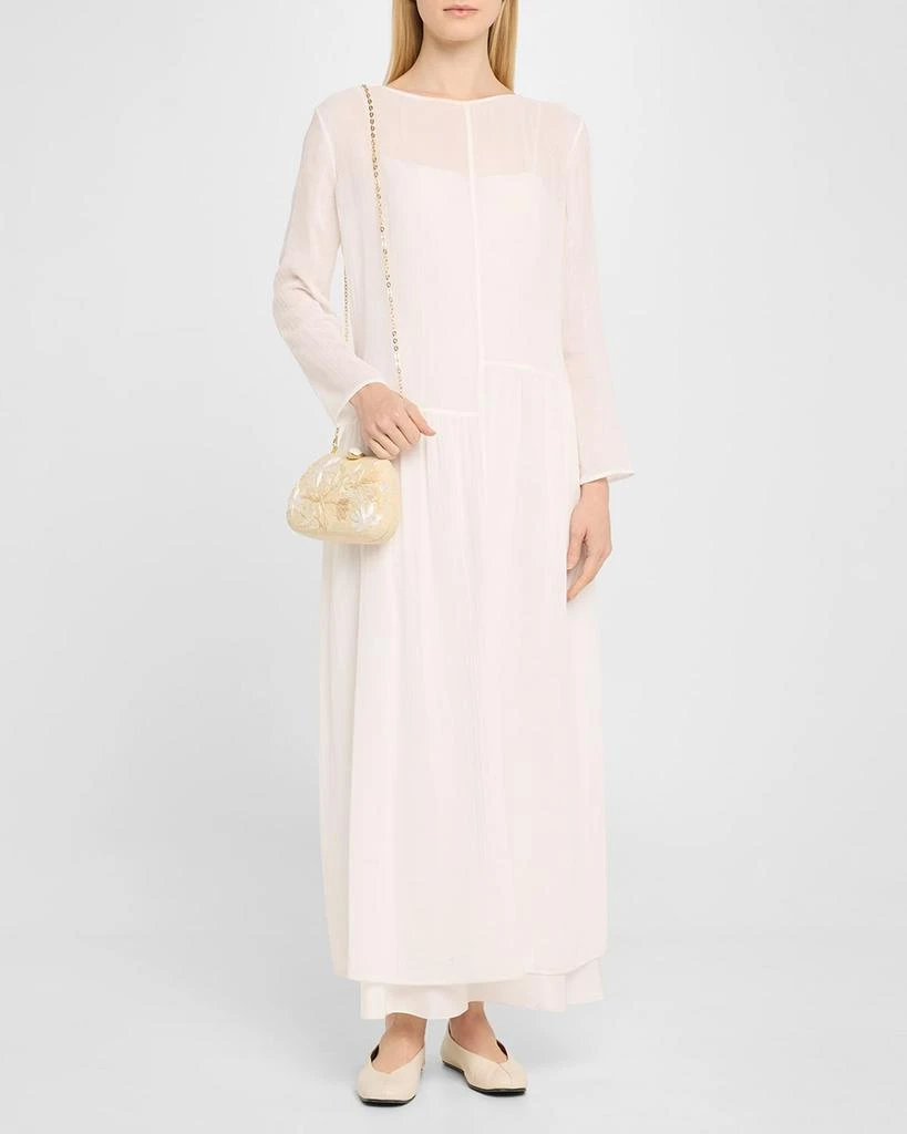 Rafe Tamu Flower Raffia Clutch Bag 5