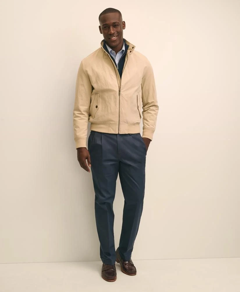 Brooks Brothers Bomber Jacket in Cotton Blend 2