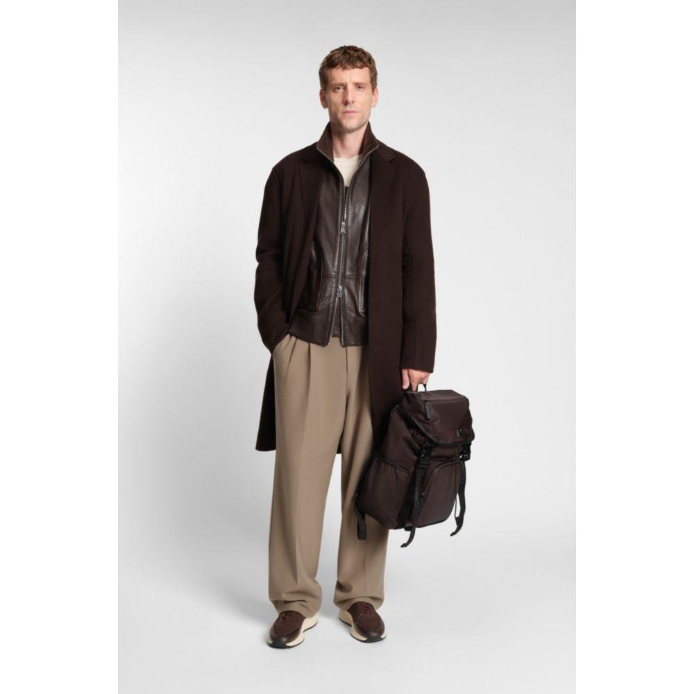 Hugo Boss Twill backpack with Double B monogram