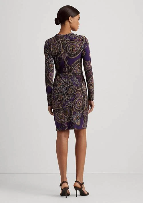 Ralph Lauren Ralph Lauren Women S Paisley Twist Front Stretch Jersey Dress 2