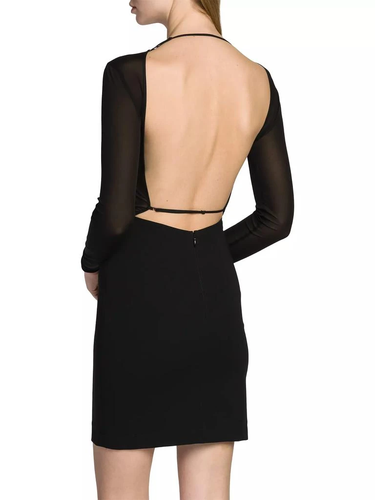 Nensi Dojaka Long-Sleeve Open-Back Minidress 5