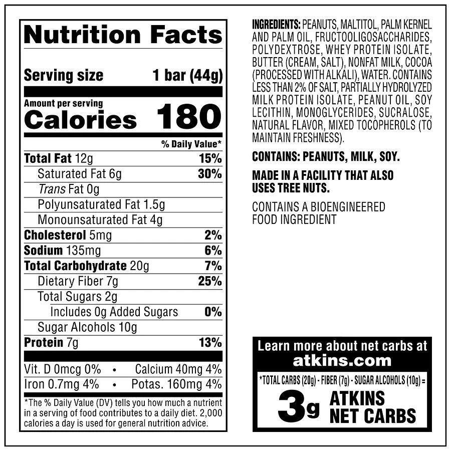 Atkins Snack Bars Caramel Chocolate Nut Roll 4