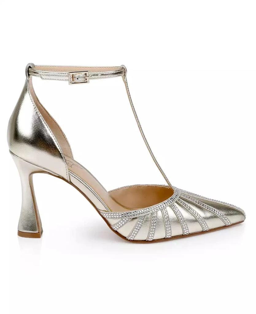 Badgley Mischka Women's Faithlyn Evening T-Strap Pumps 2