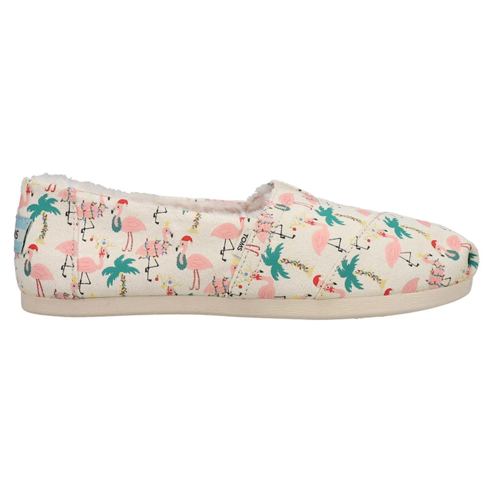 TOMS Alpargata Cozy Holiday Flamingos Graphic Slip On Flats 1