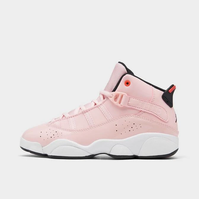 Jordan Girls' Little Kids' Air Jordan 6 Rings Basketball Shoes 1