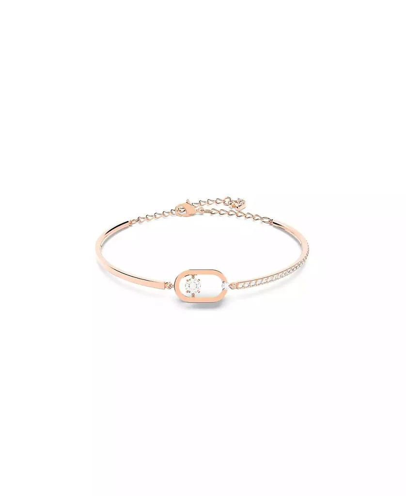 Swarovski Sparkling Dance Oval Round Cut Rose Gold Tone Plated Bracelet 1