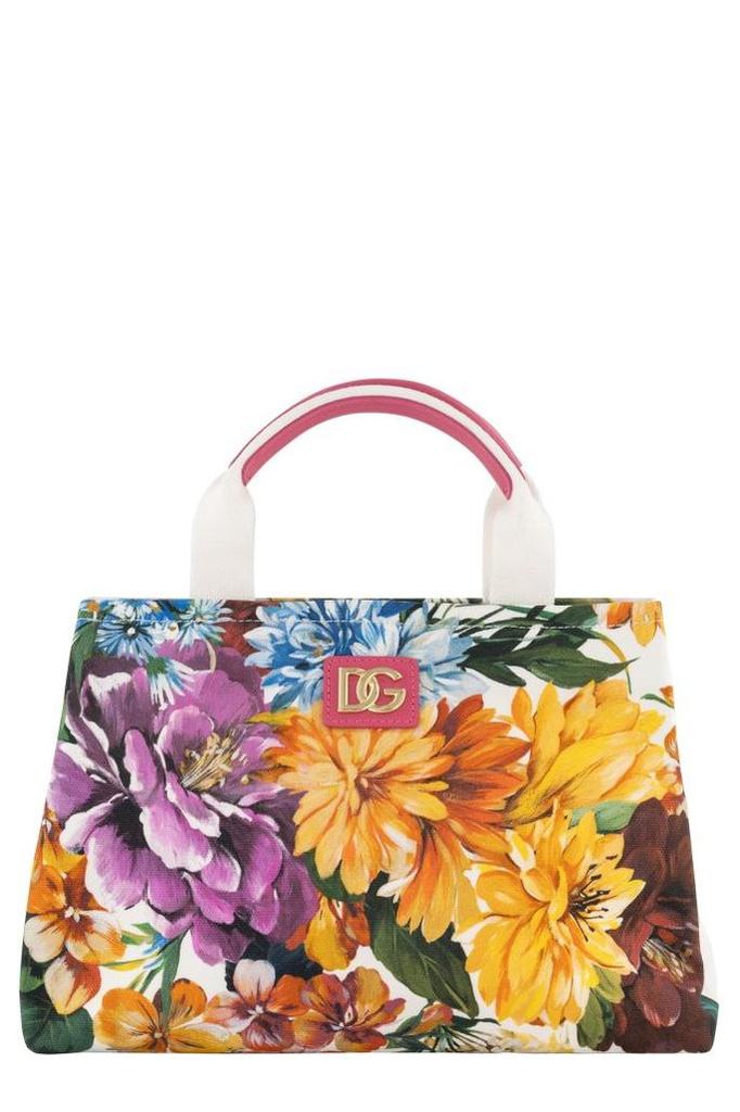 Shop Sicily leather handbag with iconic logo plate on Sale