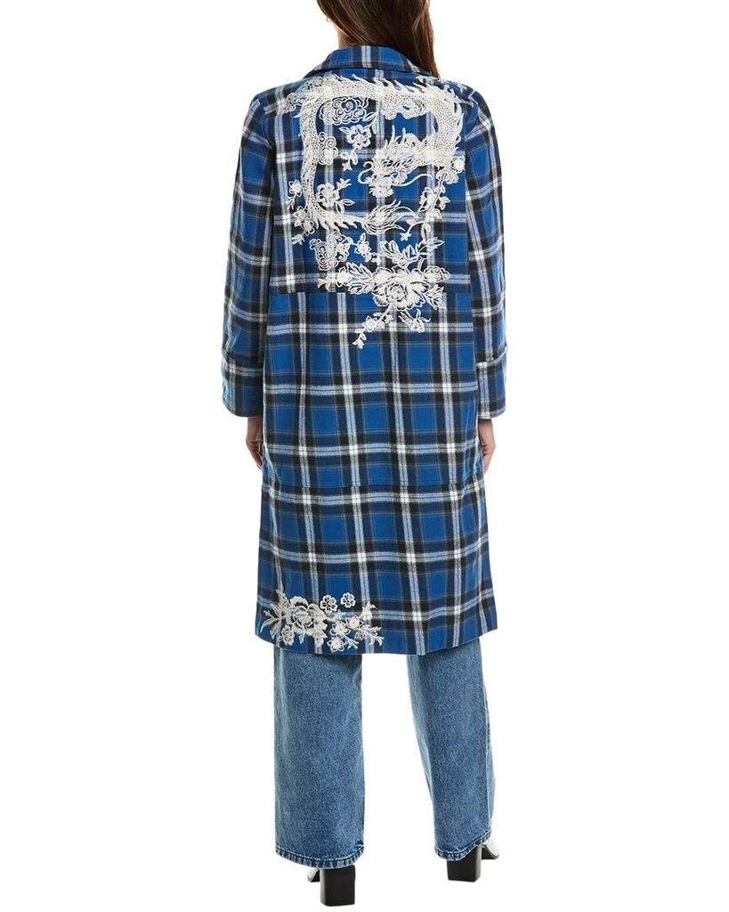 Johnny Was Alicent Silk-Trim Duster Coat 2