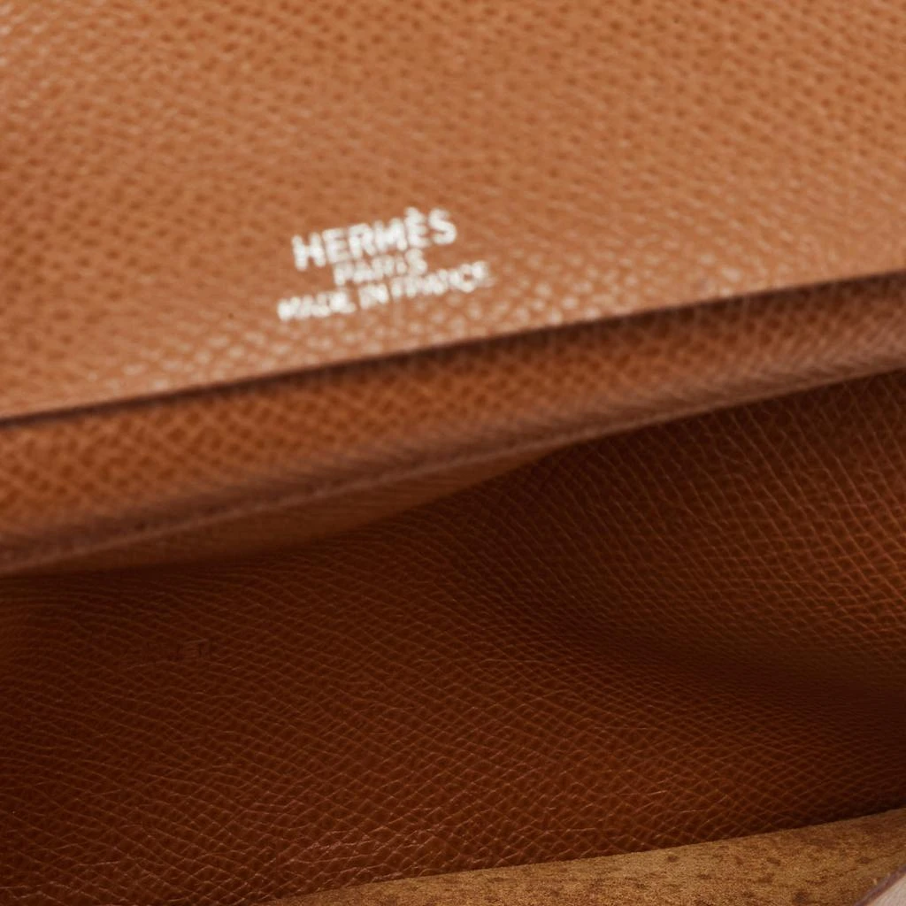 Hermes Hermes Gold Courchevel Leather Globe-Trotter Mini Agenda Cover 8