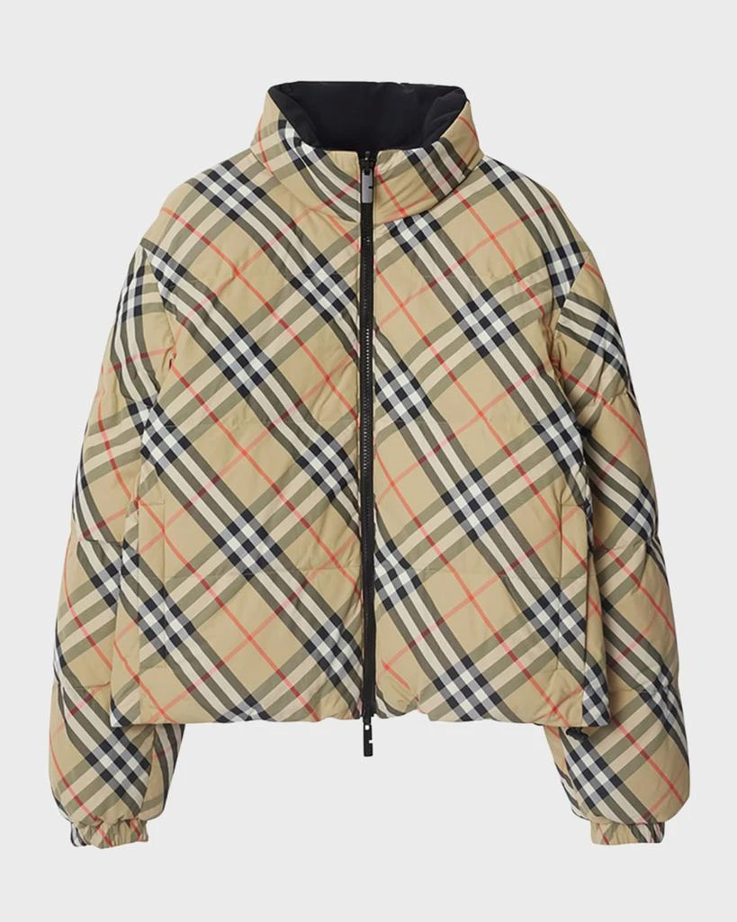 Burberry Reversible Check Short Puffer Jacket 1
