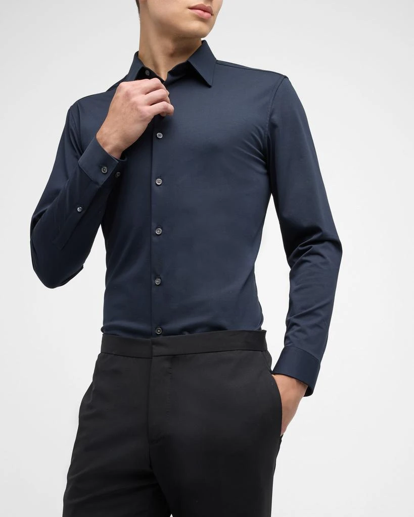 Theory Men's Sylvain Shirt in Structure Knit 7