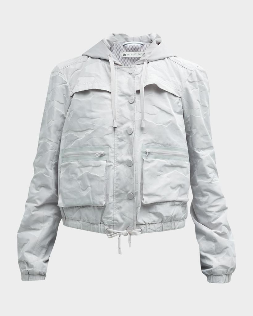 Blanc Noir Skyfall Camo-Print Aviator Jacket
