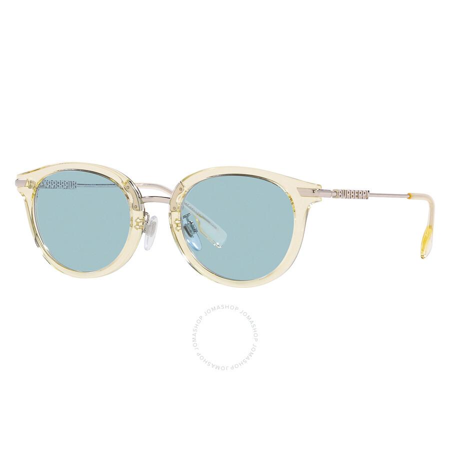 Burberry Kelsey Azure Round Ladies Sunglasses BE4398D 407380 50