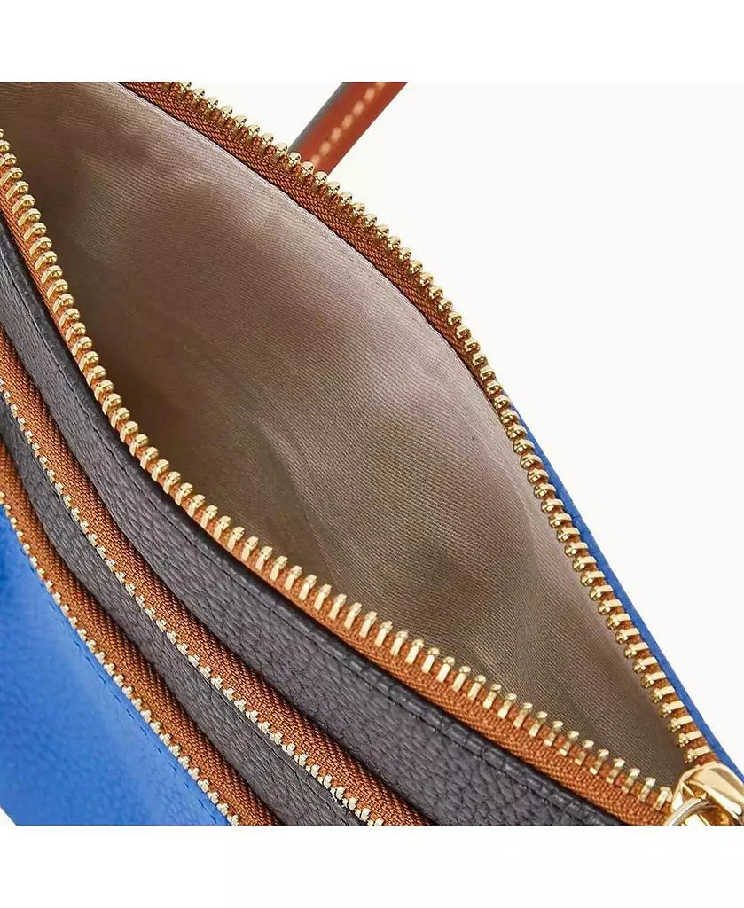 Dooney & Bourke Women's Texas Rangers Infield Triple Zip Crossbody Purse 4