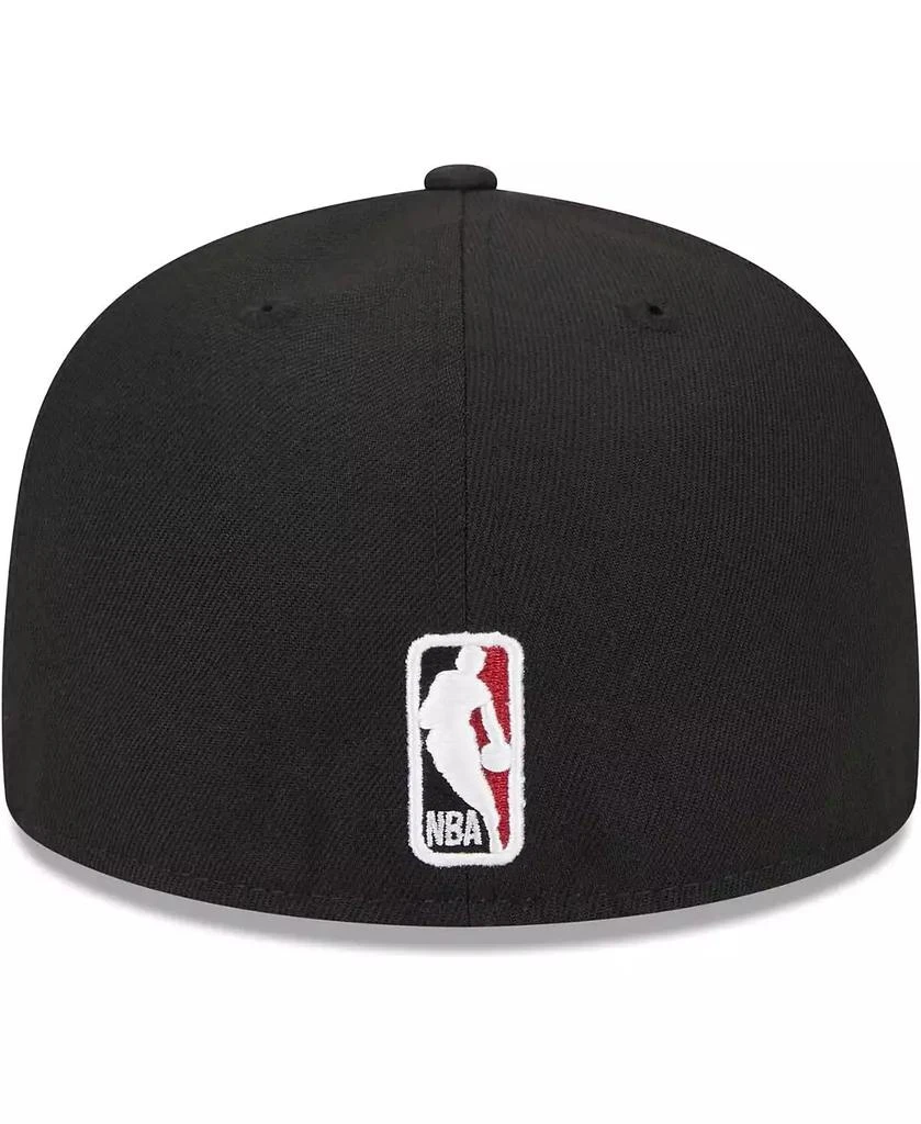 New Era Men's Black Miami Heat Checkerboard UV 59FIFTY Fitted Hat 3