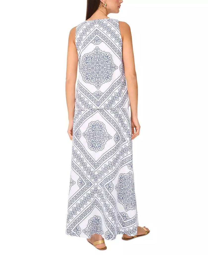 Vince Camuto Women's Linen-Blend A-Line Printed Maxi Skirt 6
