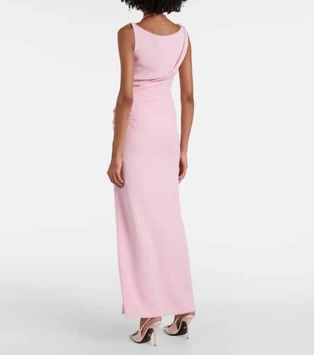 Versace Draped silk cady gown 3