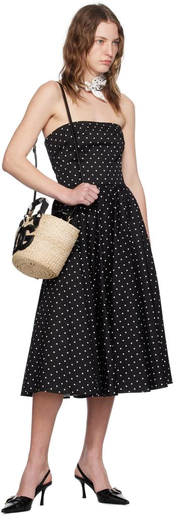 Dolce & Gabbana White Silk Polka-Dot Scarf 3