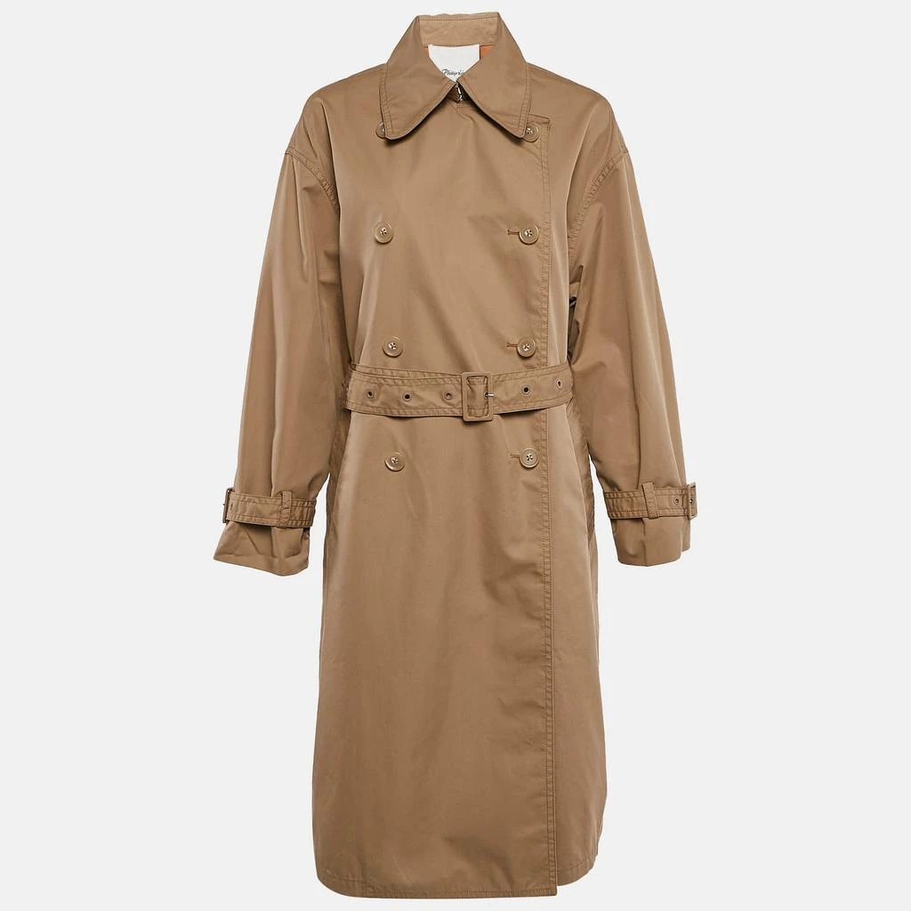 3.1 Phillip Lim 3.1 Phillip Lim Beige Gabardine Double Breasted Trench Coat M 2