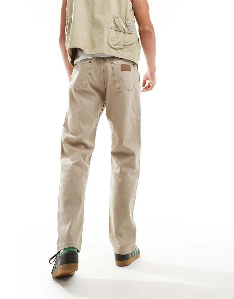 Wrangler Wrangler 13MWZ original cowboy straight fit jeans in tan overdyed 4