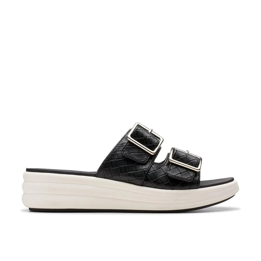 Clarks Drift Buckle in Black Synthetic