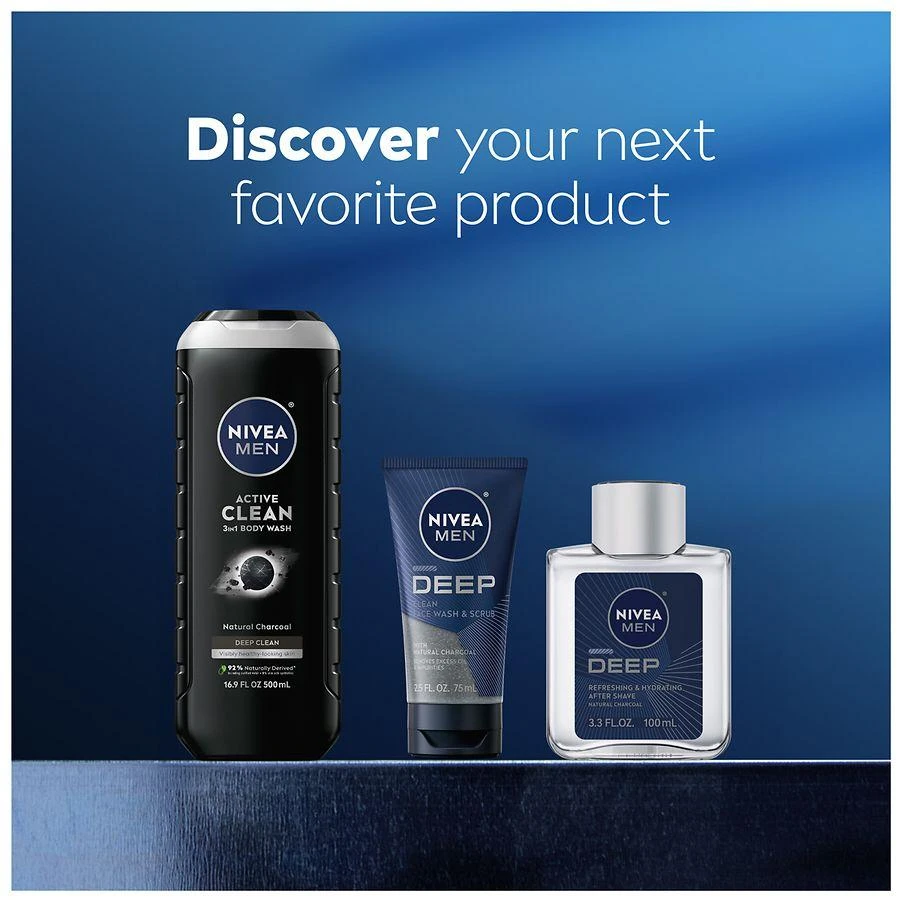 Nivea Men Active Clean Charcoal Body Wash Deep Clean 7