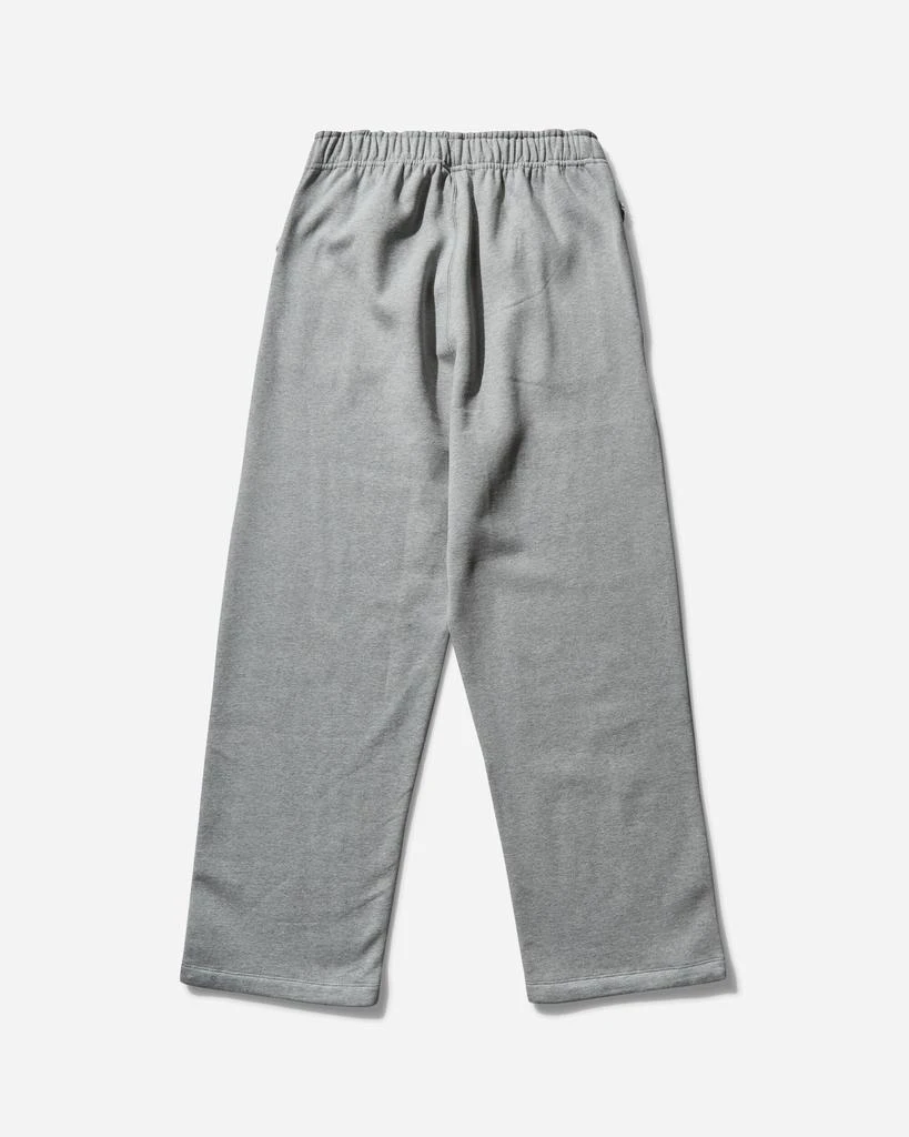 NIKE Men's Solo Swoosh Open Hem Fleece Sweatpants Dark Grey Heather 2