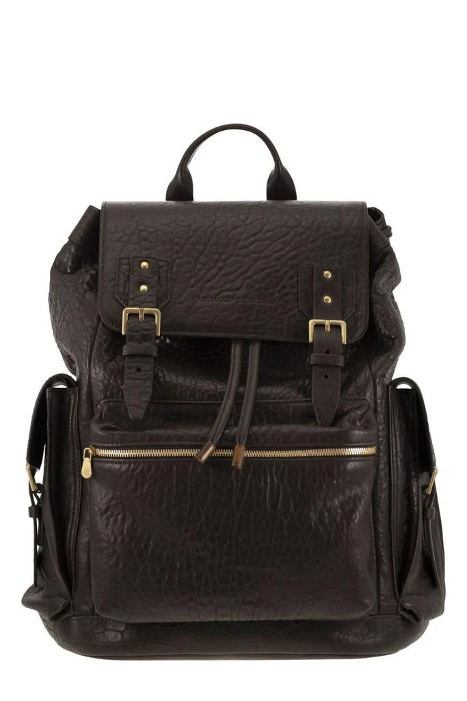 Brunello Cucinelli Brunello Cucinelli Textured City Backpack 1