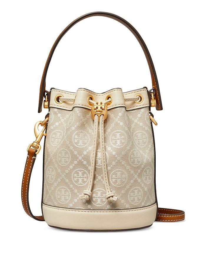 Tory Burch T Monogram Jacquard Mini Bucket Bag