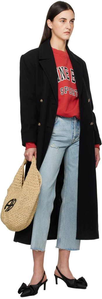 ANINE BING Red Jaci Sweatshirt 4