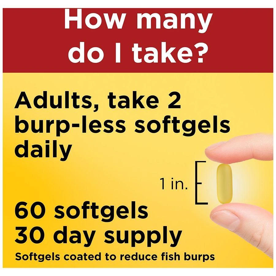 Nature Made Burp Less Fish Oil 1200 mg Softgels 5