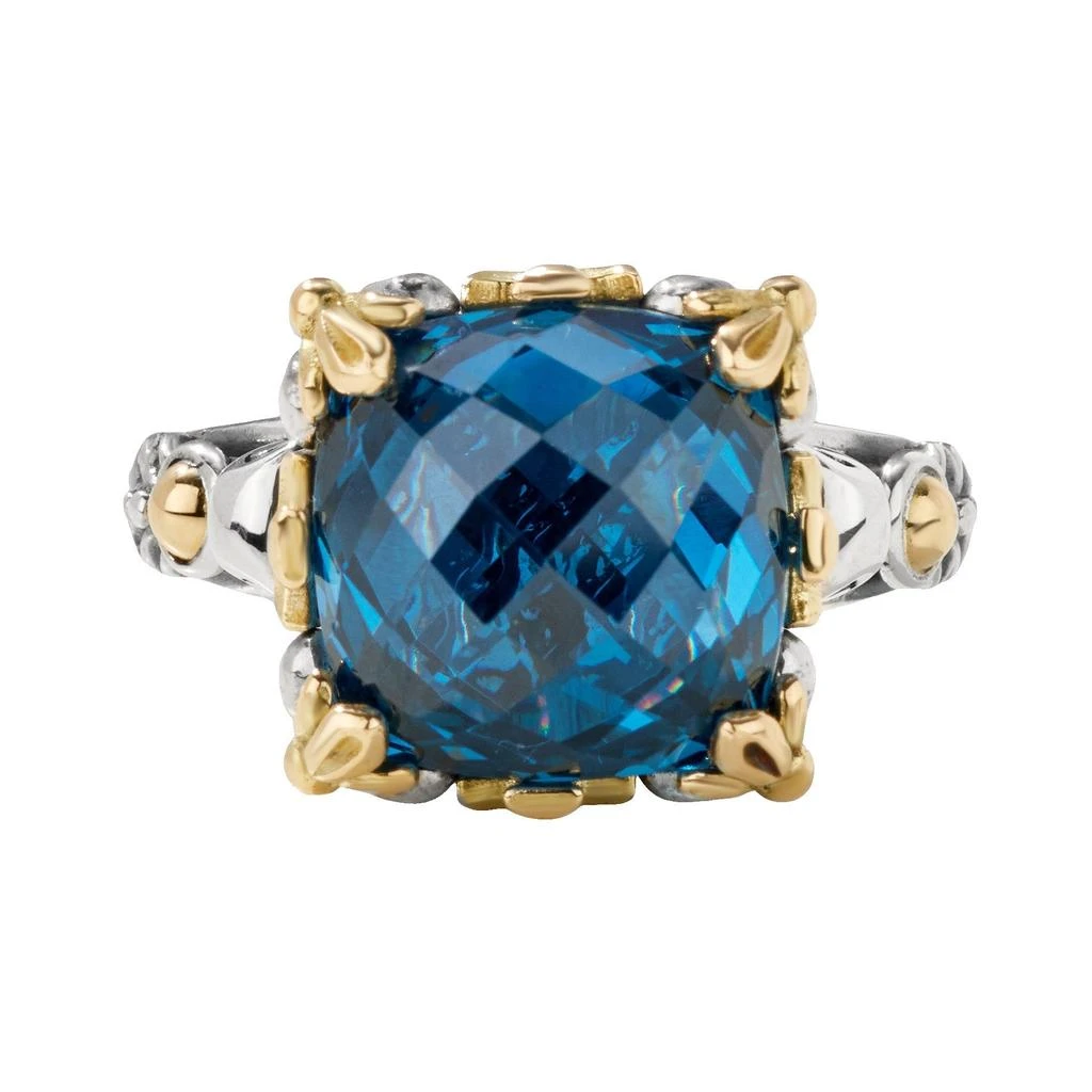 Konstantino Anthos Sterling Silver 18k Yellow Gold & Spinel Ring DMK2124-478 S8 2