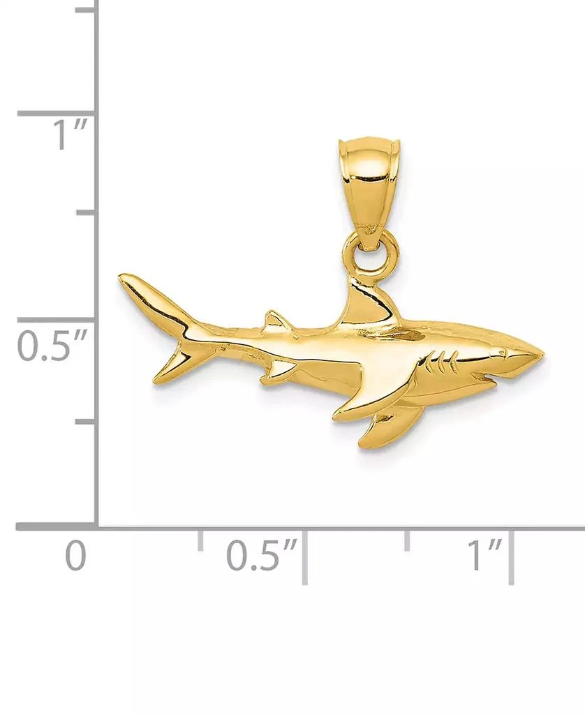 Macy's Shark Charm Pendant in 14k Yellow Gold 3