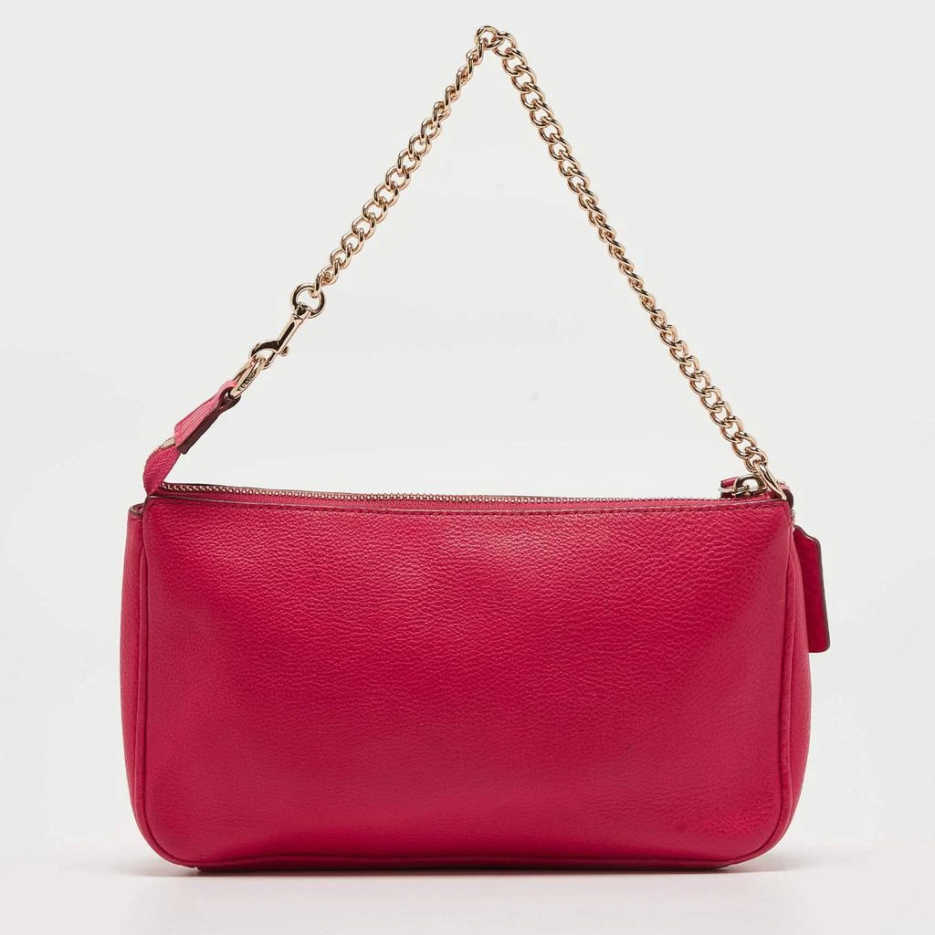 Coach Coach Hot Pink Leather Baguette Bag 4