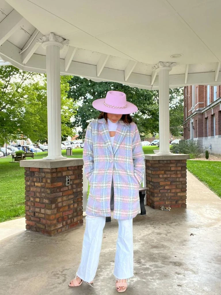 FAME ACCESSORIES Lady Luck Hat In Lavender 1
