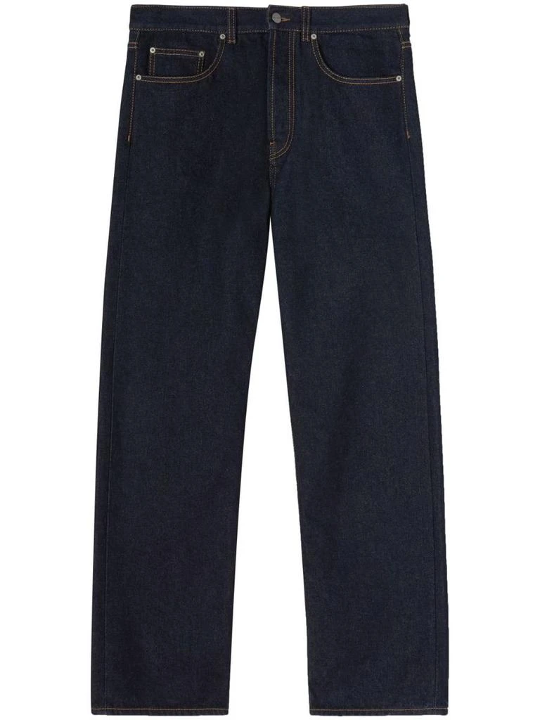 Palm Angels Palm Angels Logo-Embroidered Denim Jeans 1