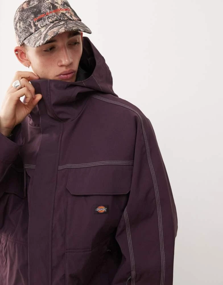 DICKIES Dickies Ronan hooded windbreaker jacket in purple 3