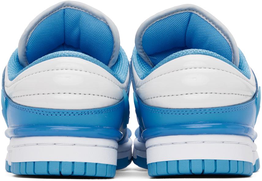 NIKE White & Blue Dunk Low Twist Sneakers