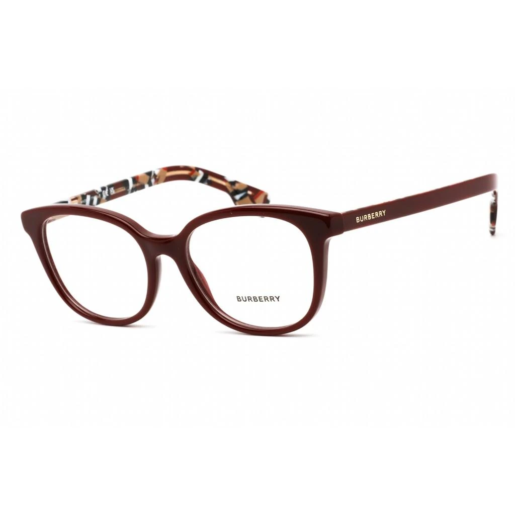 BURBERRY Burberry Women's Eyeglasses - Clear Lens Bordeaux Plastic Oval Frame | 0BE2291 3742 1