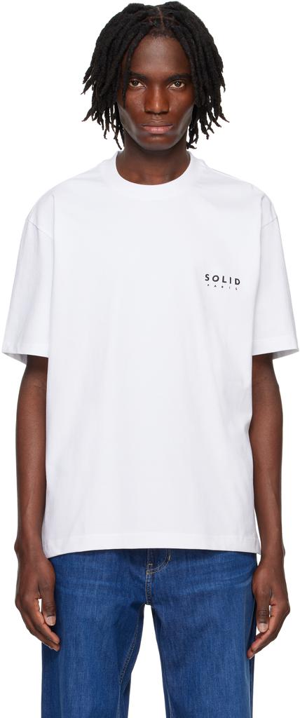 【関税込み】Solid Homme ホワイト Commuter Tシャツ Solid Homme White 'Commuter' T-Shirt - T-Shirts - BeyondStyle