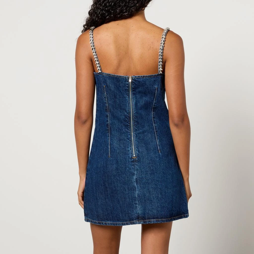 Self Portrait Diamante-Embellished Denim Mini Dress 2