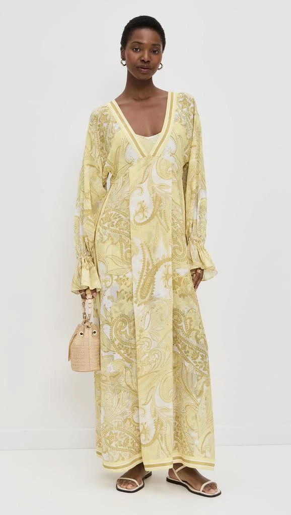 Hemant and Nandita Kaftan with Printed Slip Dress 4