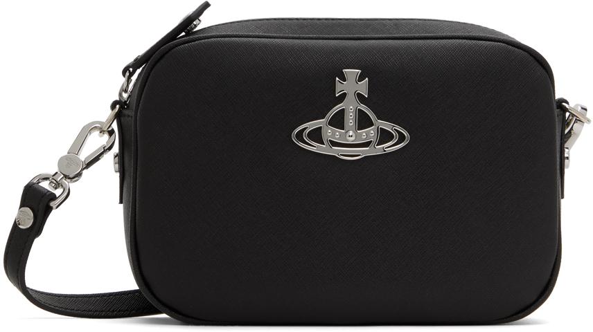 ショルダーバッグ・ポシェット Vivienne Westwood Anna Camera Crossbody Bag Black 48020005UL ☆Vivienne Westwood☆ Anna Camera Cross Bag Black 48020005UL