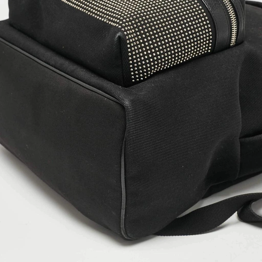 Yves Saint Laurent Saint Laurent Black Canvas and Leather City Studded Backpack 17