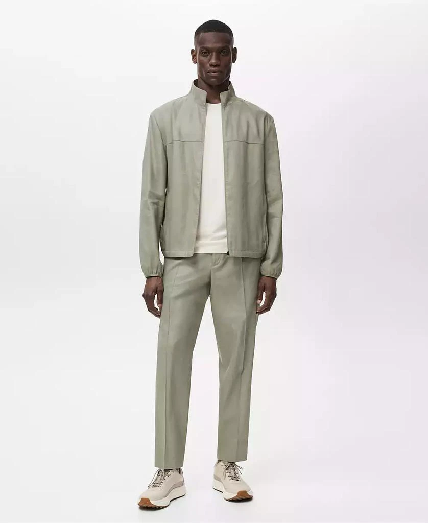 Mango Men's Zipper Linen Jacket 2