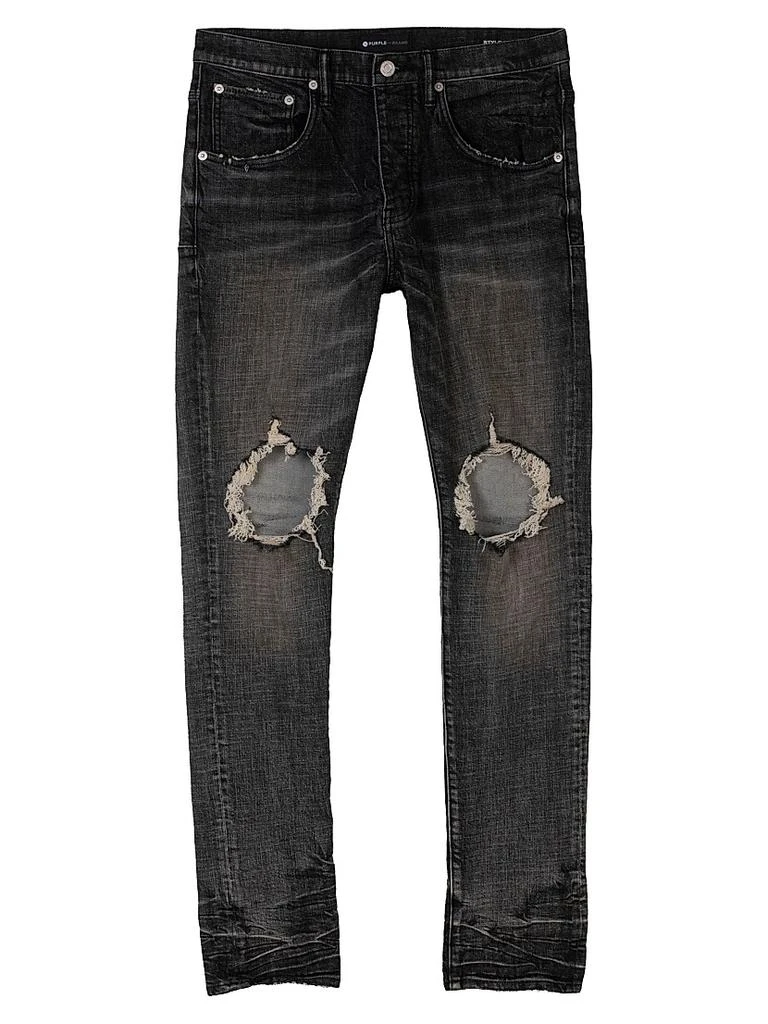 Purple Brand P001 Distressed Stretch Skinny Jeans 1